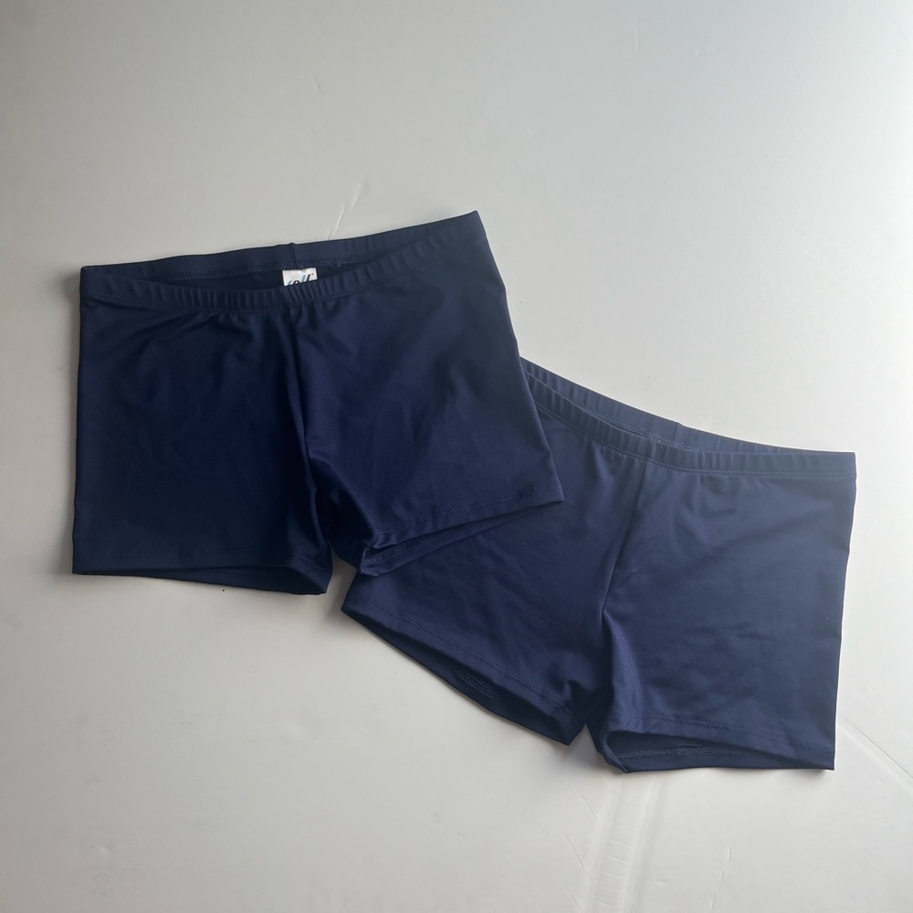 Varsity Spirit Navy Spandex Biker Dance Cheer Shorts Medium